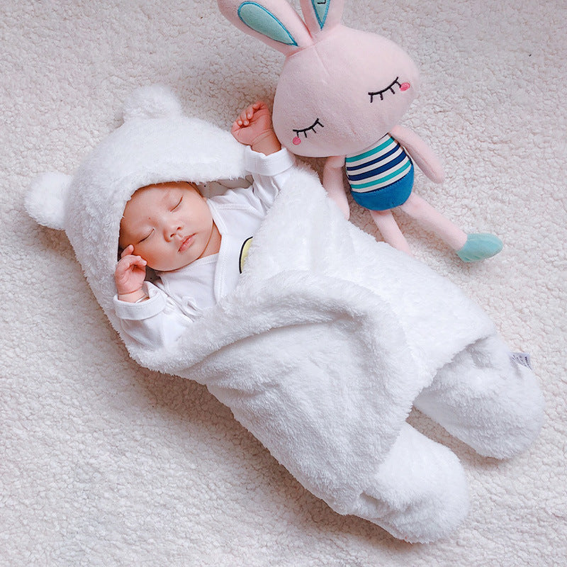 Ultra-Soft Teddy Bear Swaddle Blanket