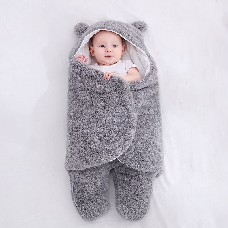 Ultra-Soft Teddy Bear Swaddle Blanket