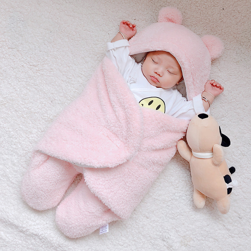 Ultra-Soft Teddy Bear Swaddle Blanket