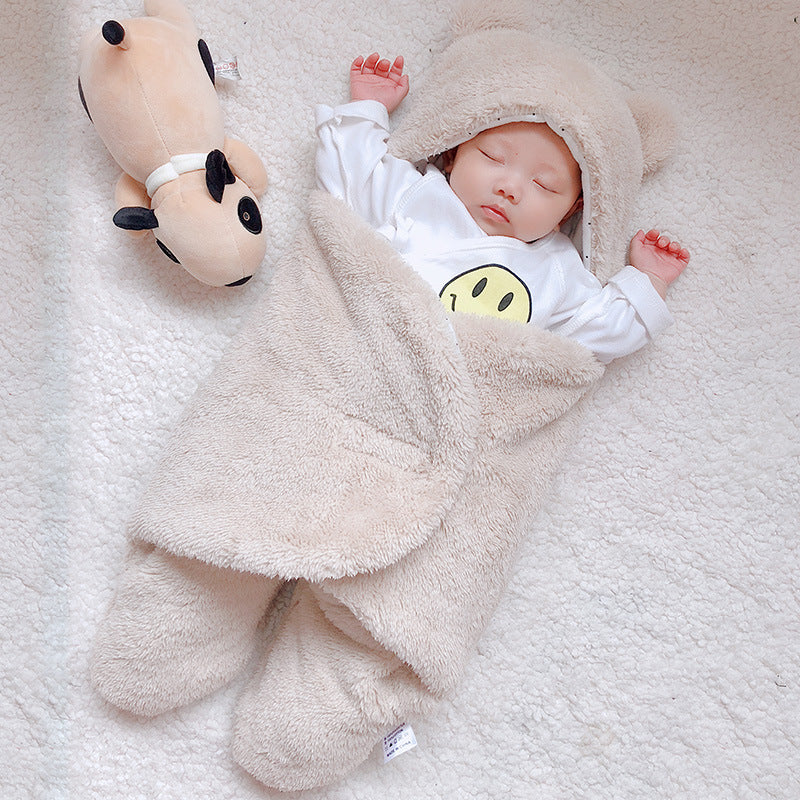 Ultra-Soft Teddy Bear Swaddle Blanket