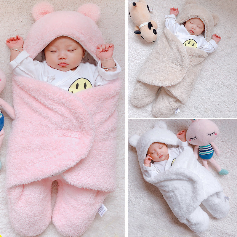 Ultra-Soft Teddy Bear Swaddle Blanket